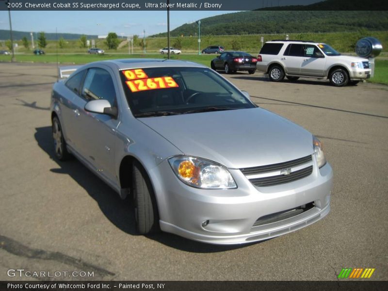 Ultra Silver Metallic / Ebony 2005 Chevrolet Cobalt SS Supercharged Coupe