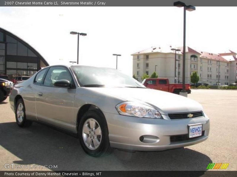 Silverstone Metallic / Gray 2007 Chevrolet Monte Carlo LS