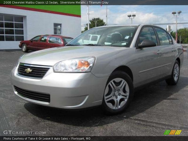 Silverstone Metallic / Titanium Gray 2008 Chevrolet Malibu Classic LS Sedan