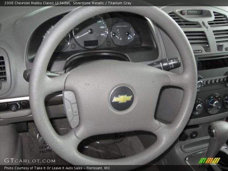 Silverstone Metallic / Titanium Gray 2008 Chevrolet Malibu Classic LS Sedan