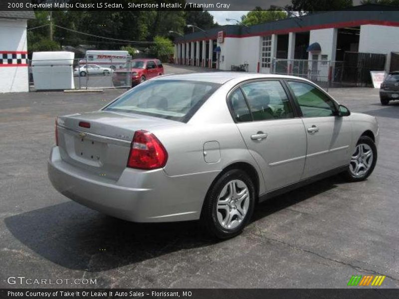 Silverstone Metallic / Titanium Gray 2008 Chevrolet Malibu Classic LS Sedan