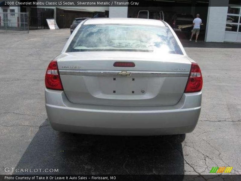 Silverstone Metallic / Titanium Gray 2008 Chevrolet Malibu Classic LS Sedan