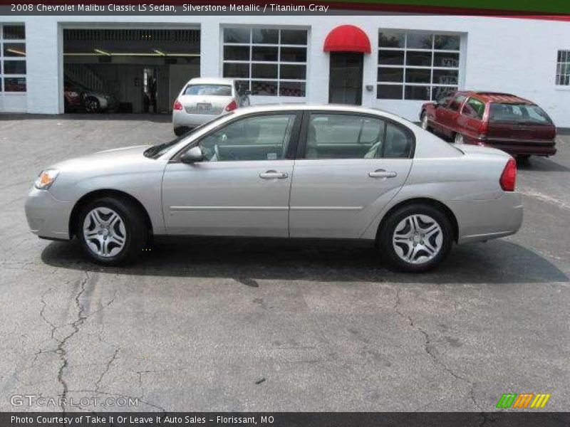 Silverstone Metallic / Titanium Gray 2008 Chevrolet Malibu Classic LS Sedan