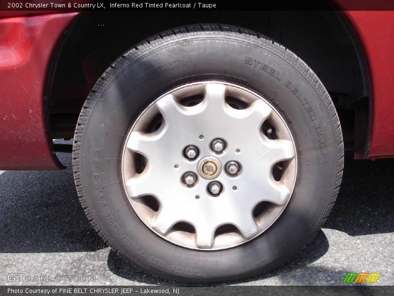 Inferno Red Tinted Pearlcoat / Taupe 2002 Chrysler Town & Country LX