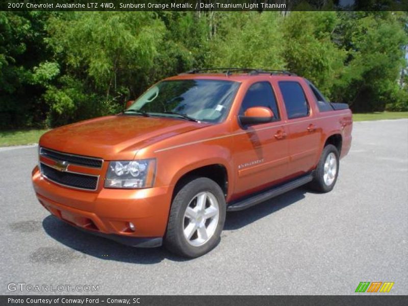 Sunburst Orange Metallic / Dark Titanium/Light Titanium 2007 Chevrolet Avalanche LTZ 4WD
