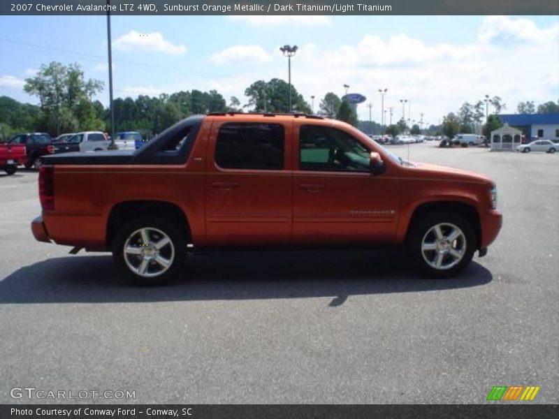 Sunburst Orange Metallic / Dark Titanium/Light Titanium 2007 Chevrolet Avalanche LTZ 4WD