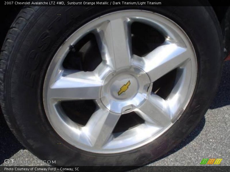 Sunburst Orange Metallic / Dark Titanium/Light Titanium 2007 Chevrolet Avalanche LTZ 4WD
