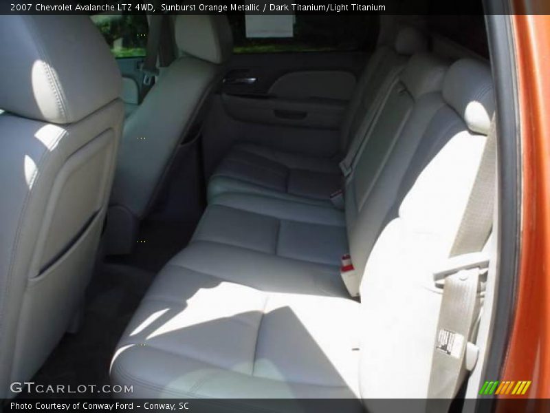 Sunburst Orange Metallic / Dark Titanium/Light Titanium 2007 Chevrolet Avalanche LTZ 4WD