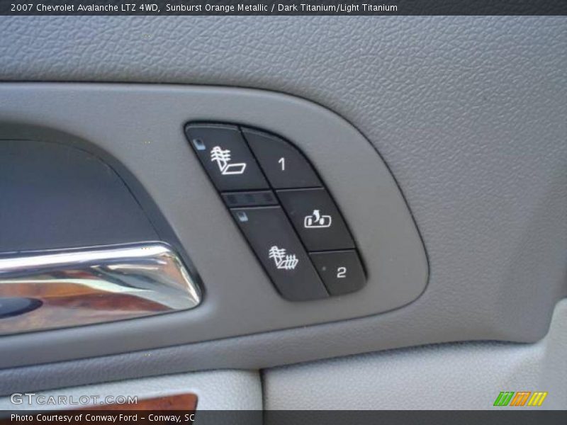 Sunburst Orange Metallic / Dark Titanium/Light Titanium 2007 Chevrolet Avalanche LTZ 4WD