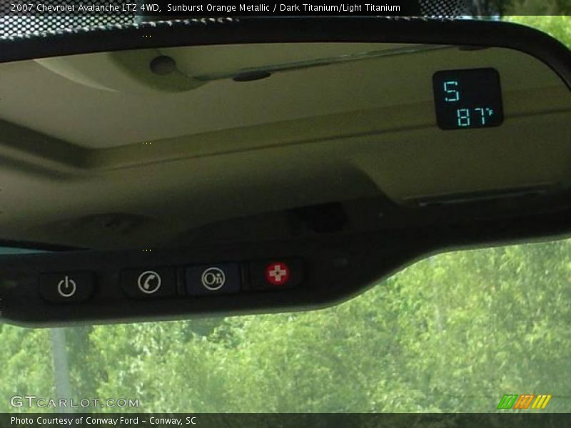 Sunburst Orange Metallic / Dark Titanium/Light Titanium 2007 Chevrolet Avalanche LTZ 4WD
