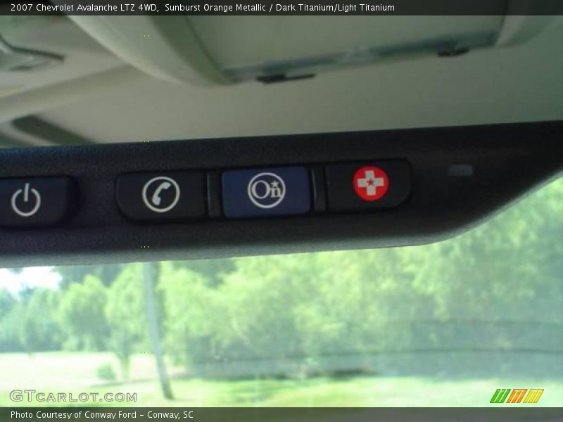 Sunburst Orange Metallic / Dark Titanium/Light Titanium 2007 Chevrolet Avalanche LTZ 4WD