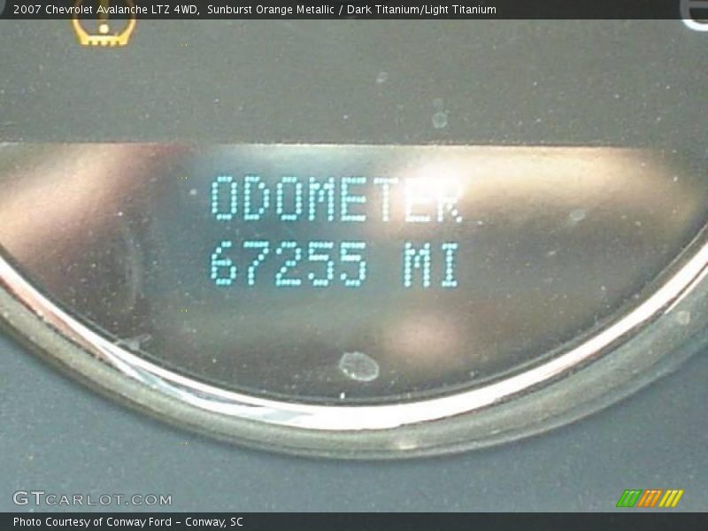 Sunburst Orange Metallic / Dark Titanium/Light Titanium 2007 Chevrolet Avalanche LTZ 4WD