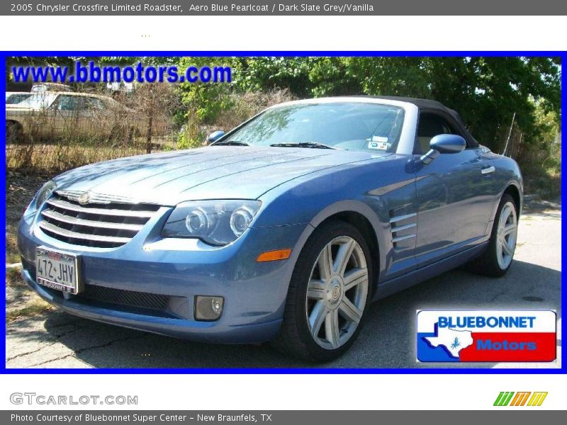 Aero Blue Pearlcoat / Dark Slate Grey/Vanilla 2005 Chrysler Crossfire Limited Roadster