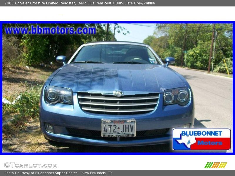 Aero Blue Pearlcoat / Dark Slate Grey/Vanilla 2005 Chrysler Crossfire Limited Roadster