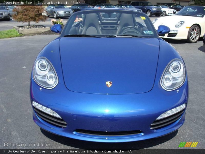 Aqua Blue Metallic / Black 2009 Porsche Boxster S