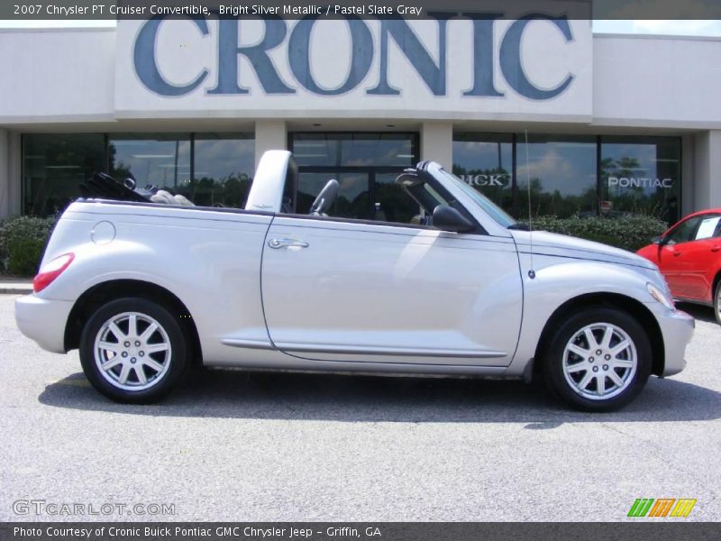 Bright Silver Metallic / Pastel Slate Gray 2007 Chrysler PT Cruiser Convertible