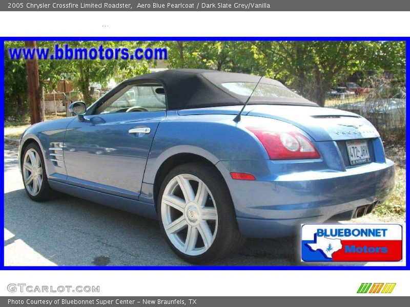 Aero Blue Pearlcoat / Dark Slate Grey/Vanilla 2005 Chrysler Crossfire Limited Roadster