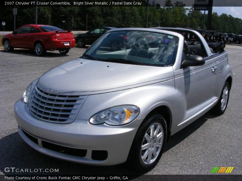 Bright Silver Metallic / Pastel Slate Gray 2007 Chrysler PT Cruiser Convertible
