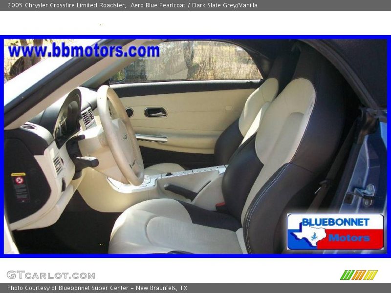 Aero Blue Pearlcoat / Dark Slate Grey/Vanilla 2005 Chrysler Crossfire Limited Roadster
