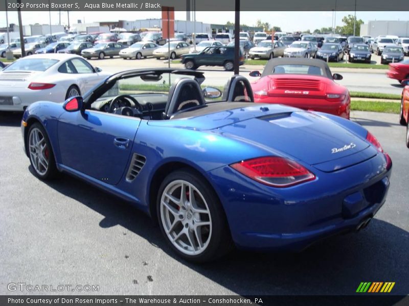 Aqua Blue Metallic / Black 2009 Porsche Boxster S