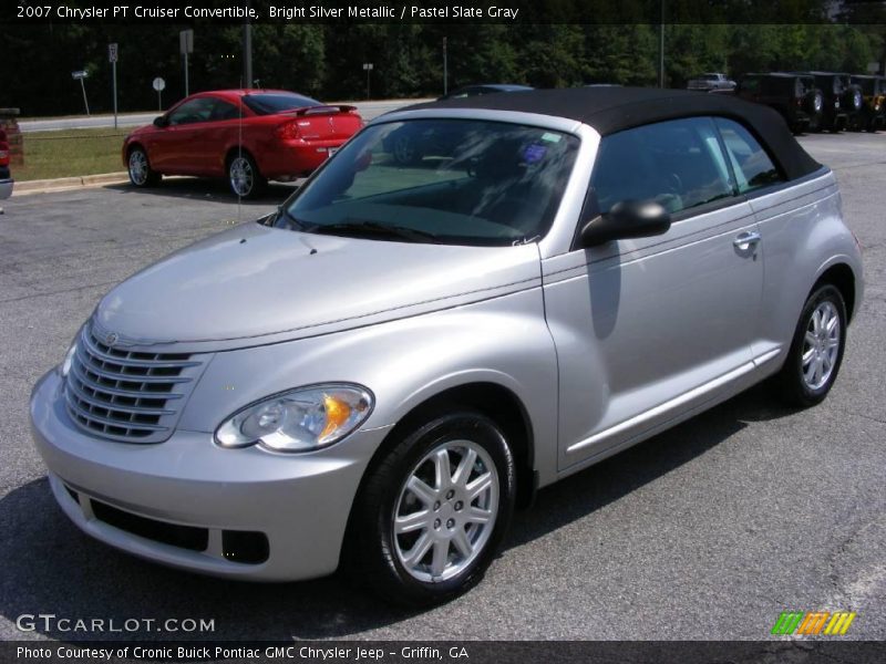 Bright Silver Metallic / Pastel Slate Gray 2007 Chrysler PT Cruiser Convertible