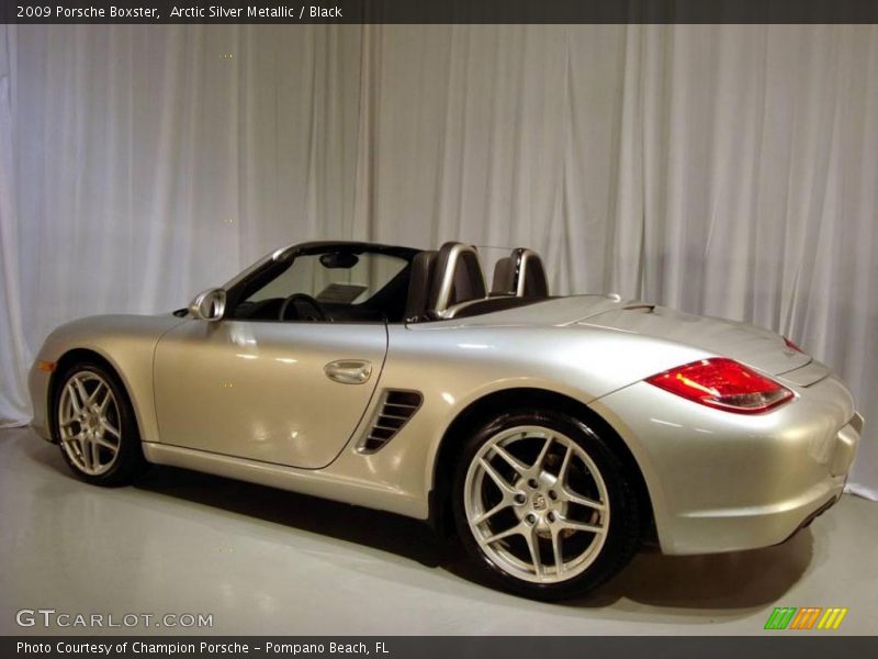 Arctic Silver Metallic / Black 2009 Porsche Boxster