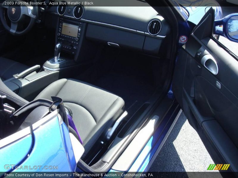 Aqua Blue Metallic / Black 2009 Porsche Boxster S