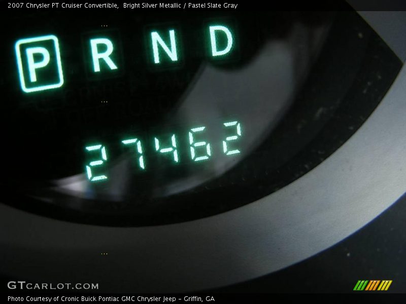 Bright Silver Metallic / Pastel Slate Gray 2007 Chrysler PT Cruiser Convertible