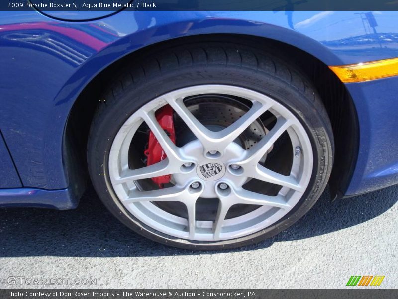 Aqua Blue Metallic / Black 2009 Porsche Boxster S