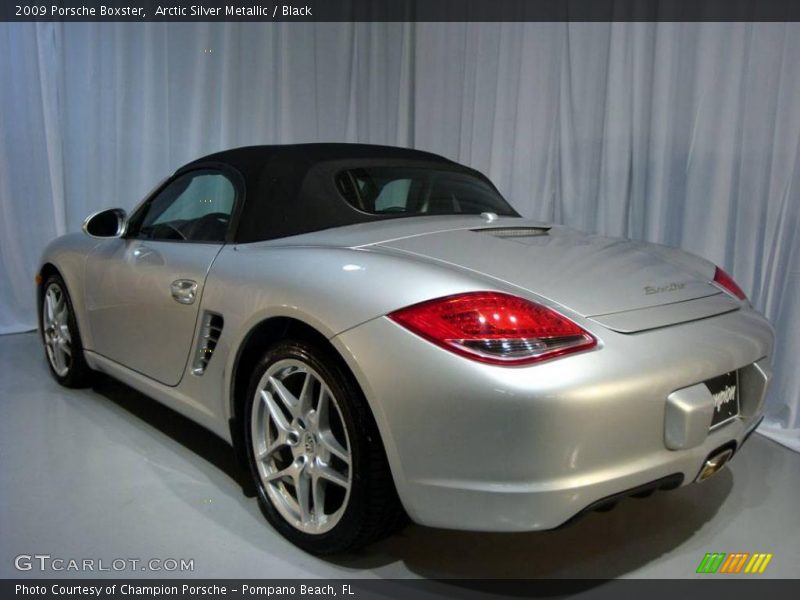 Arctic Silver Metallic / Black 2009 Porsche Boxster