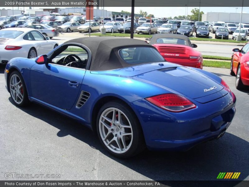 Aqua Blue Metallic / Black 2009 Porsche Boxster S