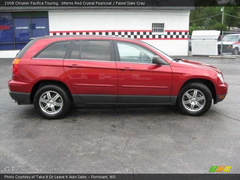 Inferno Red Crystal Pearlcoat / Pastel Slate Gray 2008 Chrysler Pacifica Touring