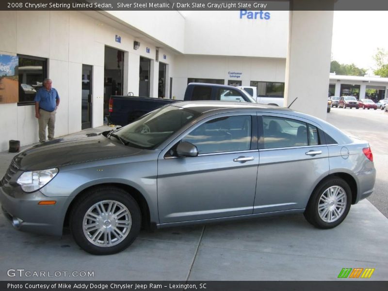 Silver Steel Metallic / Dark Slate Gray/Light Slate Gray 2008 Chrysler Sebring Limited Sedan