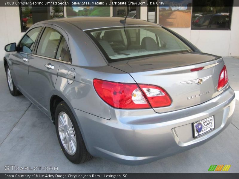 Silver Steel Metallic / Dark Slate Gray/Light Slate Gray 2008 Chrysler Sebring Limited Sedan