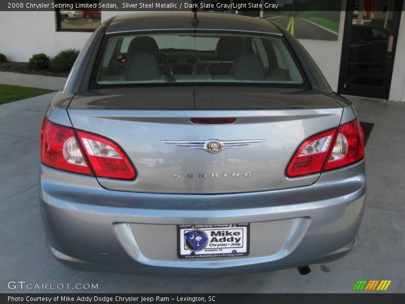 Silver Steel Metallic / Dark Slate Gray/Light Slate Gray 2008 Chrysler Sebring Limited Sedan