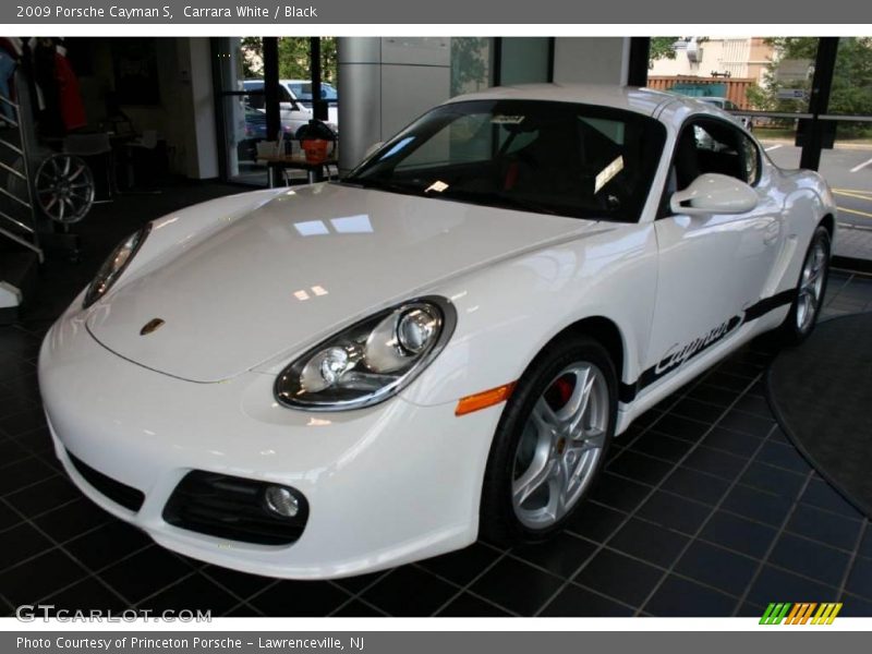 Carrara White / Black 2009 Porsche Cayman S