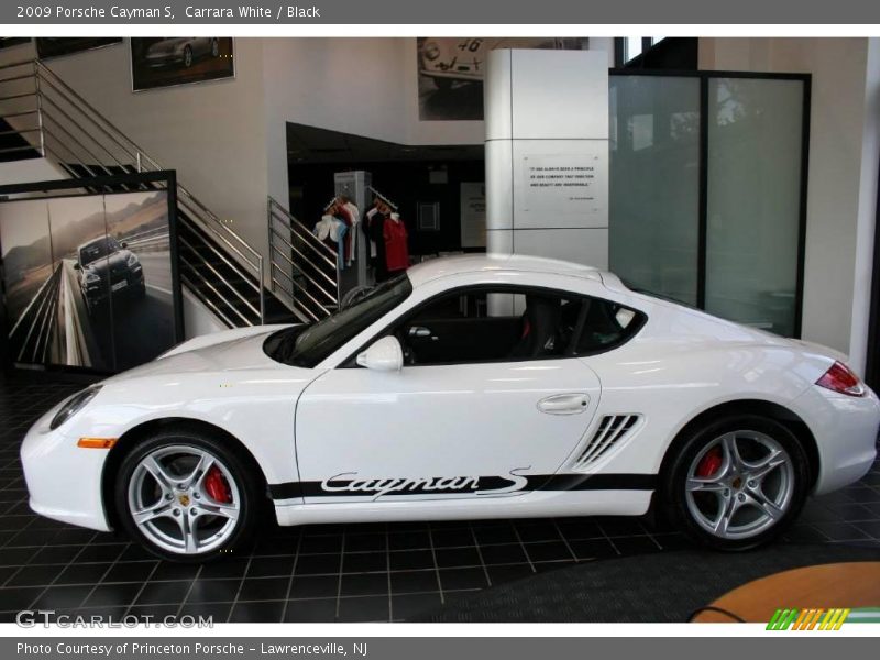 Carrara White / Black 2009 Porsche Cayman S