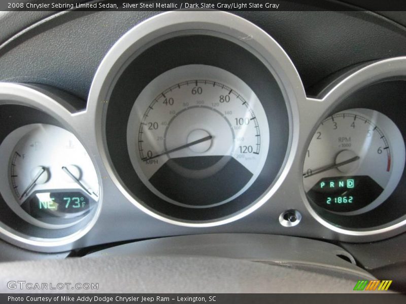 Silver Steel Metallic / Dark Slate Gray/Light Slate Gray 2008 Chrysler Sebring Limited Sedan