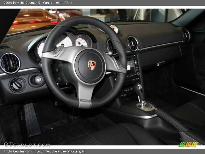 Carrara White / Black 2009 Porsche Cayman S