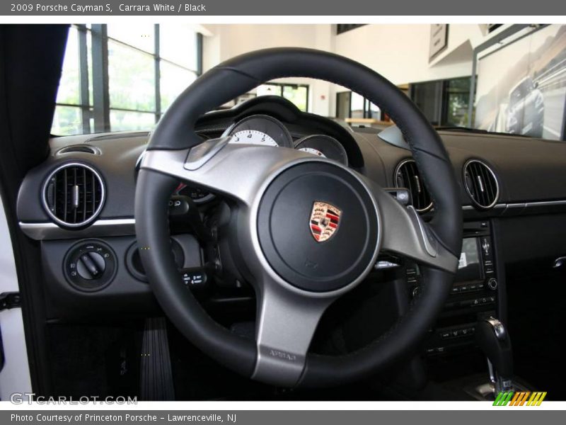 Carrara White / Black 2009 Porsche Cayman S