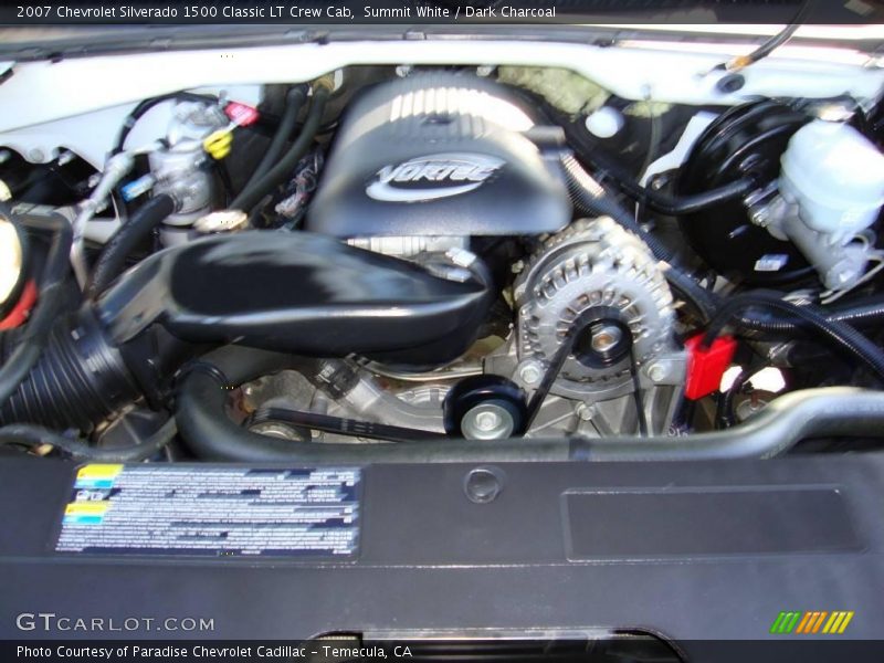 Summit White / Dark Charcoal 2007 Chevrolet Silverado 1500 Classic LT Crew Cab