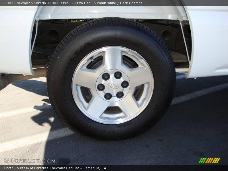 Summit White / Dark Charcoal 2007 Chevrolet Silverado 1500 Classic LT Crew Cab