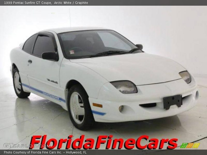 Arctic White / Graphite 1999 Pontiac Sunfire GT Coupe