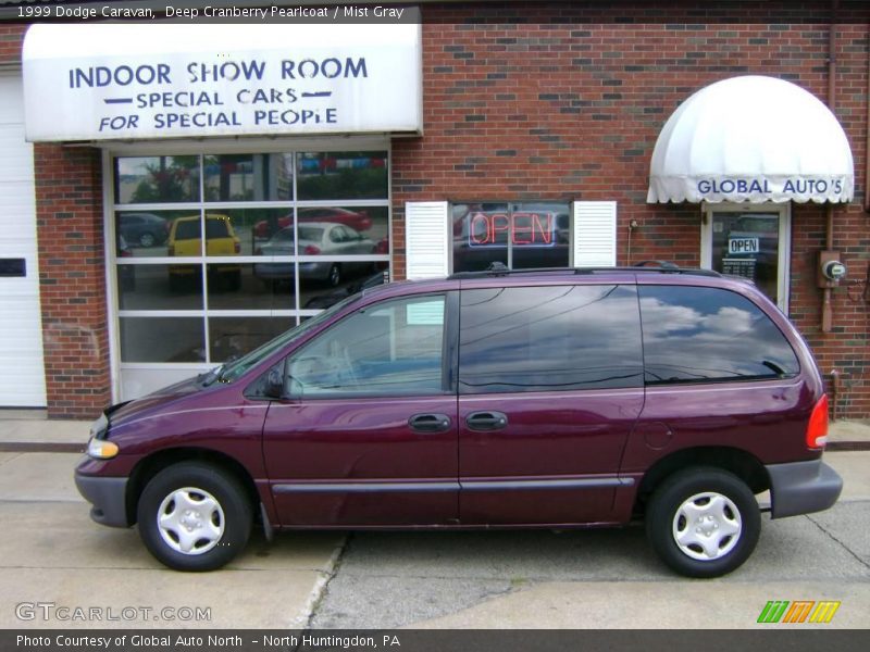 Deep Cranberry Pearlcoat / Mist Gray 1999 Dodge Caravan