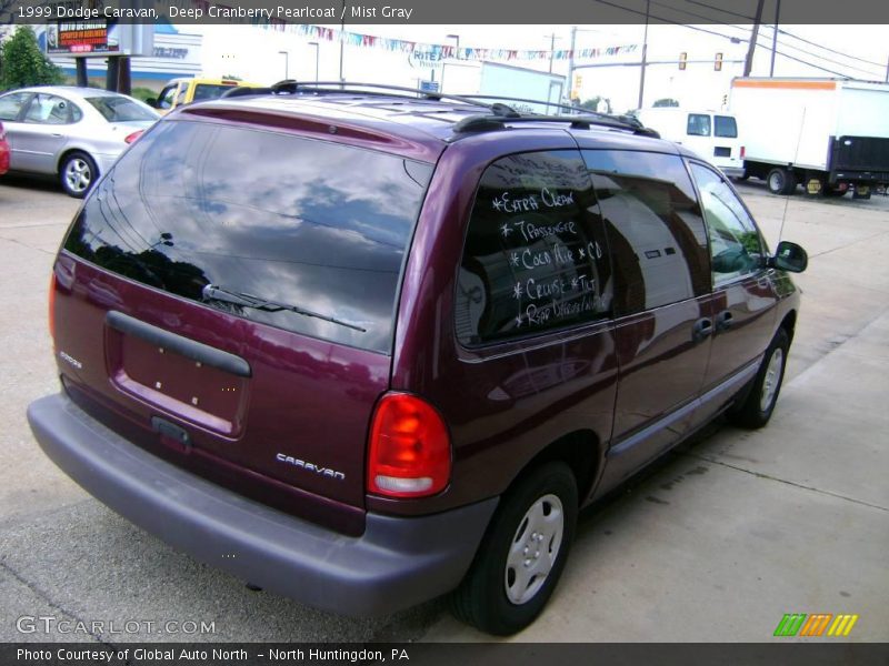 Deep Cranberry Pearlcoat / Mist Gray 1999 Dodge Caravan