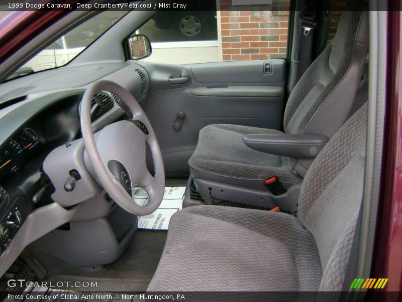 Deep Cranberry Pearlcoat / Mist Gray 1999 Dodge Caravan