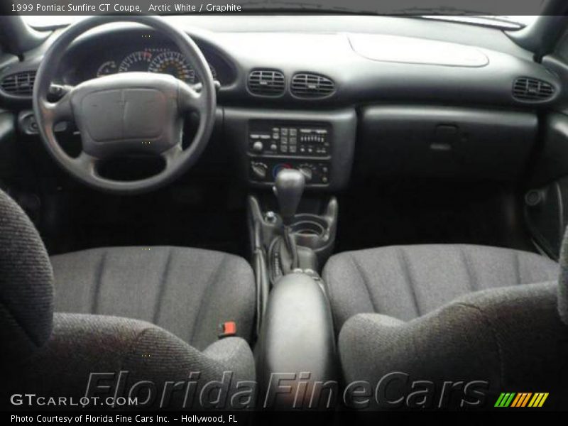 Arctic White / Graphite 1999 Pontiac Sunfire GT Coupe