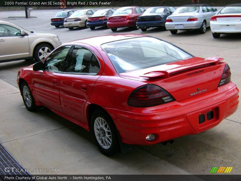 Bright Red / Dark Pewter 2000 Pontiac Grand Am SE Sedan