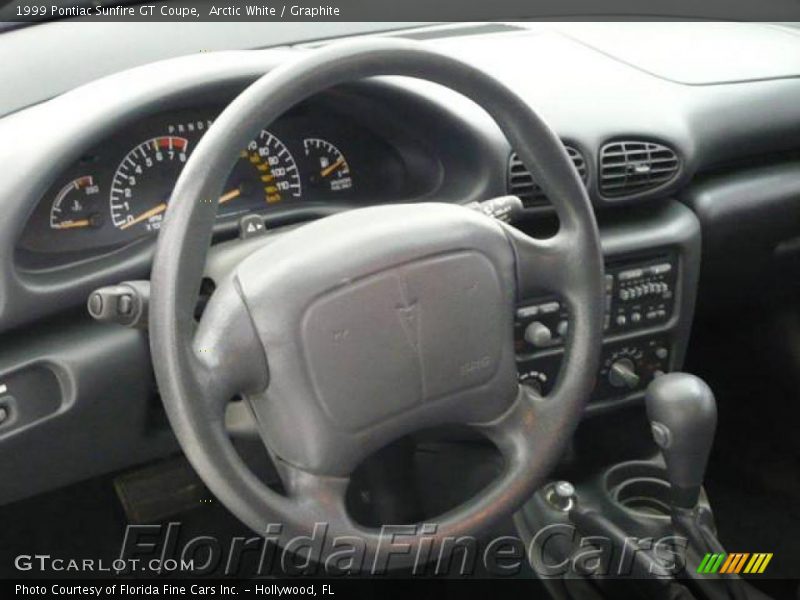 Arctic White / Graphite 1999 Pontiac Sunfire GT Coupe