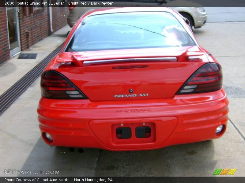 Bright Red / Dark Pewter 2000 Pontiac Grand Am SE Sedan